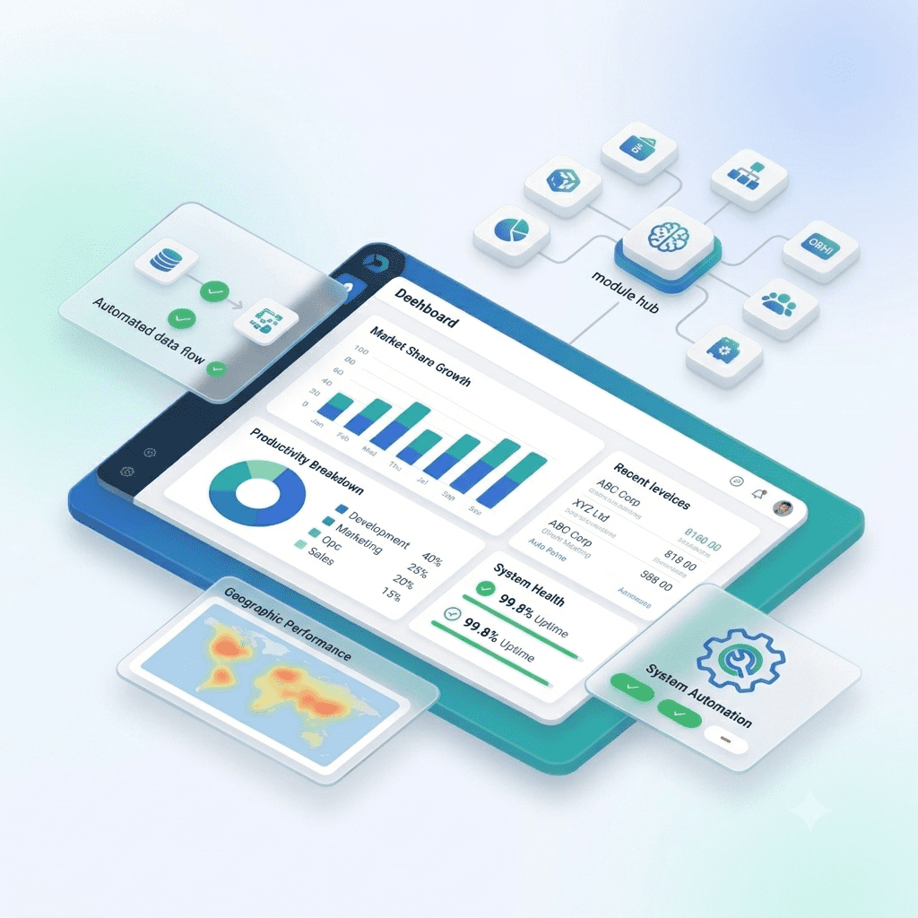 AI-powered ERP Dashboard Preview